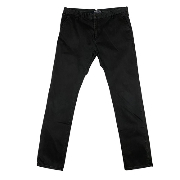 Bonobo Jeans Other - Bonobo Planet‎ Jeans Mens Black Straight Slim Leg Chino Pants France 46 US 35-36